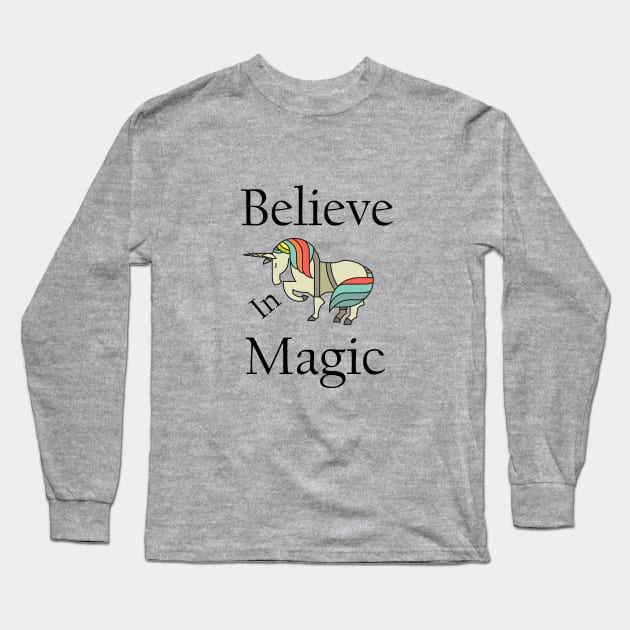Believe in Magic Long Sleeve T-Shirt by cypryanus